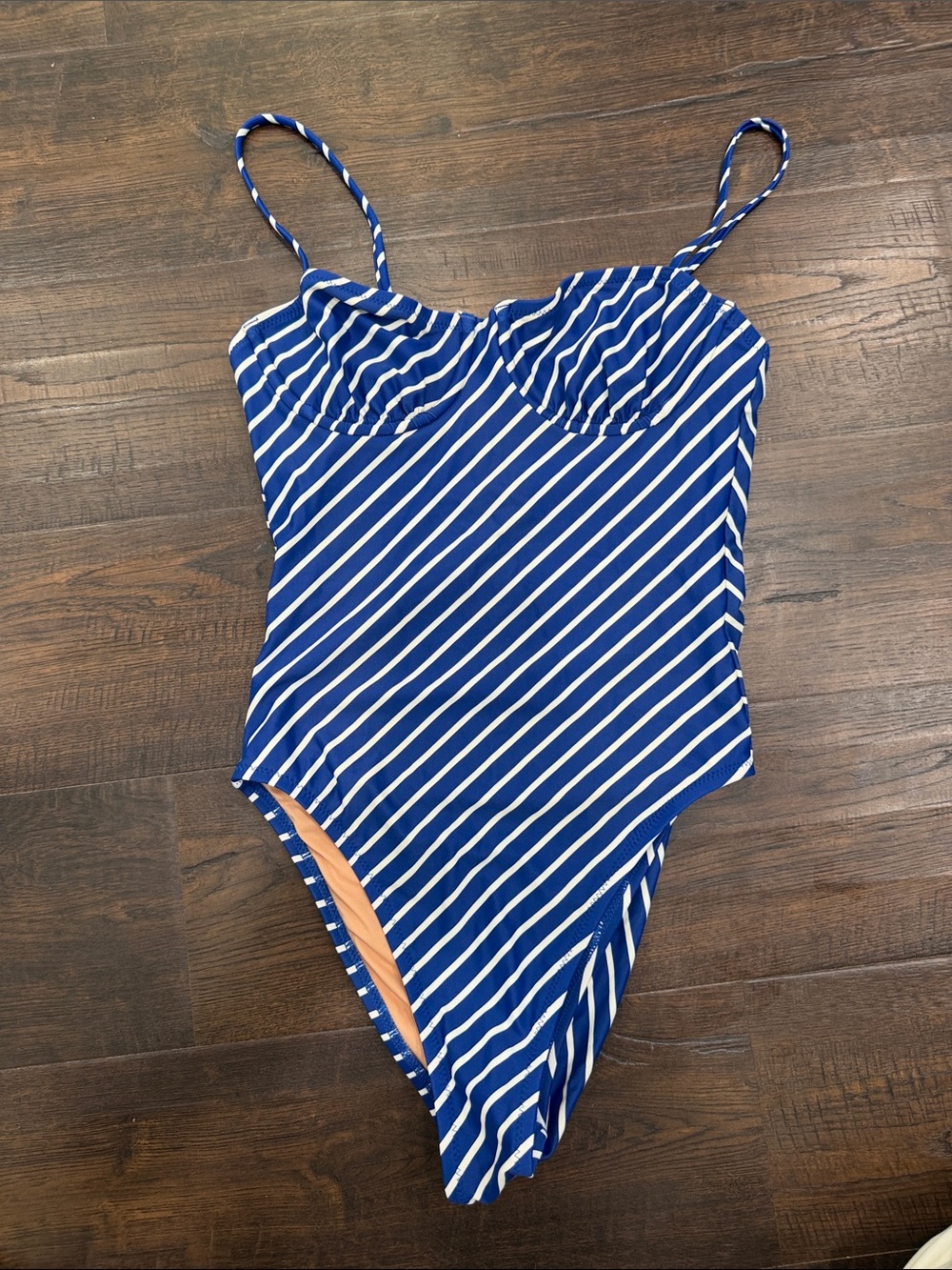 J Crew Blue & White Striped One-Piece 4